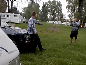 Exclusive Handjob - Caravan 2014