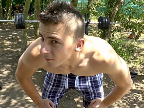 Summer Outtakes - Shower and Flexing